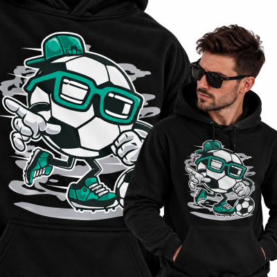 BLUZA Z KAPTUREM ANIMOWANA STREET SOCCER